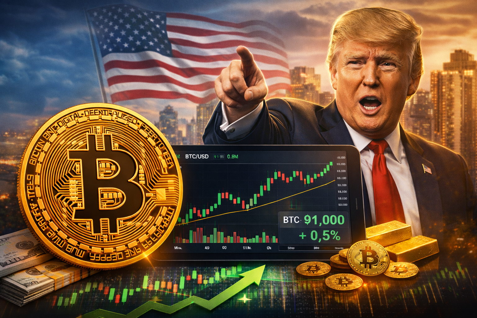 Day Trade, Bitcoin e Trump
